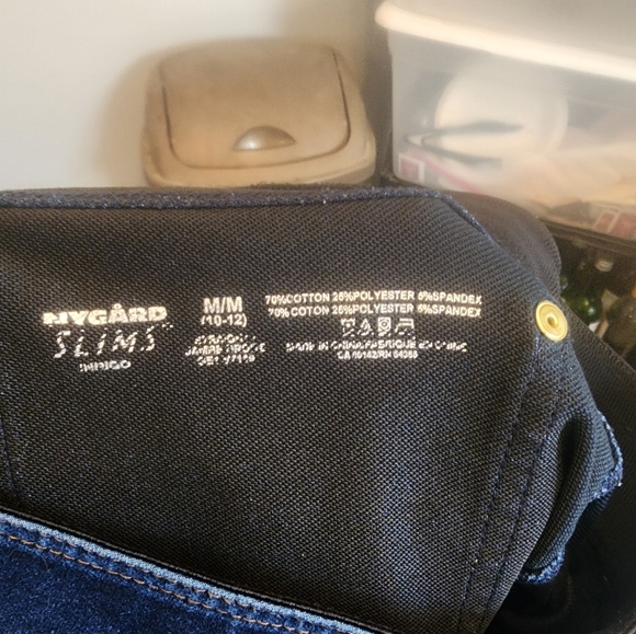 Nygard slims, medium/10-12, dark blue denim - Picture 3 of 3